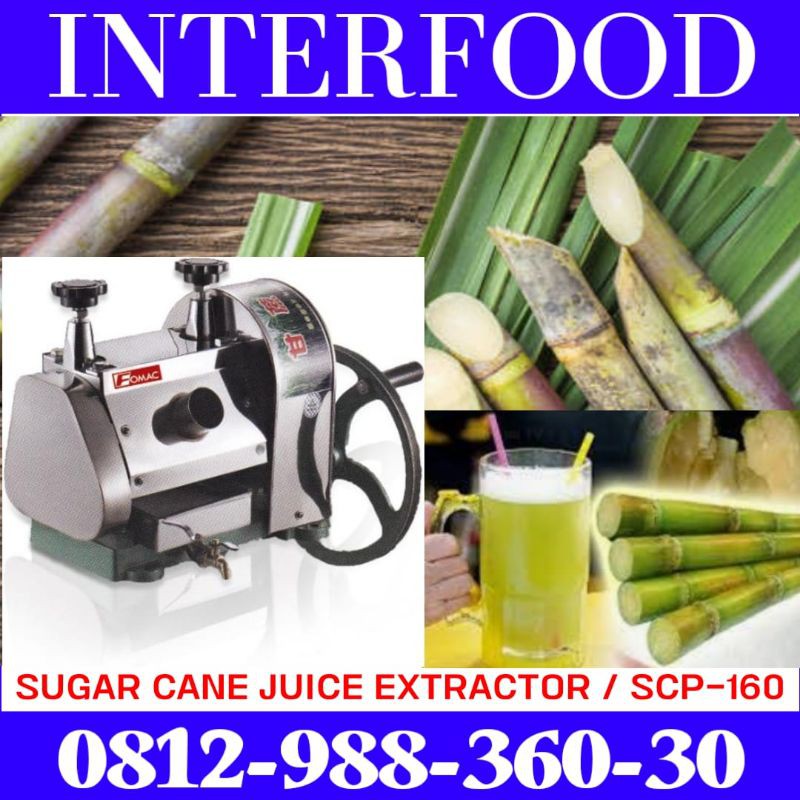Mesin Giling Tebu Manual / Sugar Cane Juice SCP-160 FOMAC