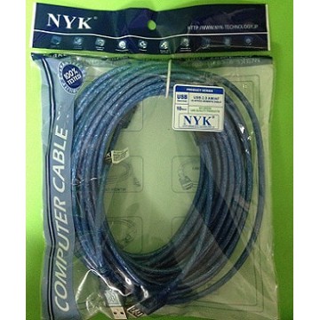 Kabel Ext Usb 10meter NYK Usb Cable 2.0 AM To AF 10 Meter