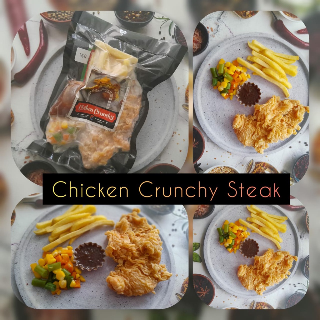 

Steak Ayam Crunchy | Chicken Crunchy Steak Komplit