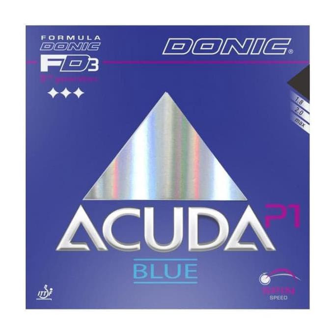 Jual Donic acuda P1 turbo max black rubber karet ping pong Murah