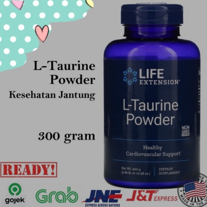 

Life Extension L Taurine Powder (300 g) Kesehatan Jantung Ori USA