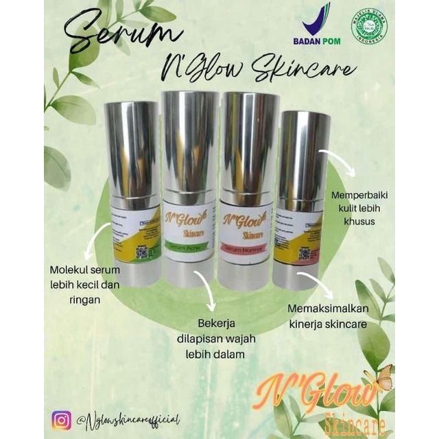 Serum N'Glow Skincare Pemutih Wajah 100% BPOM ORI Aman Terampuh