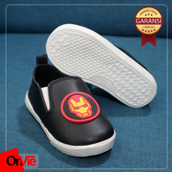 Sepatu Slip On Anak Laki-laki Karakter Iron Man Superhero | Sepatu Kids Onvie