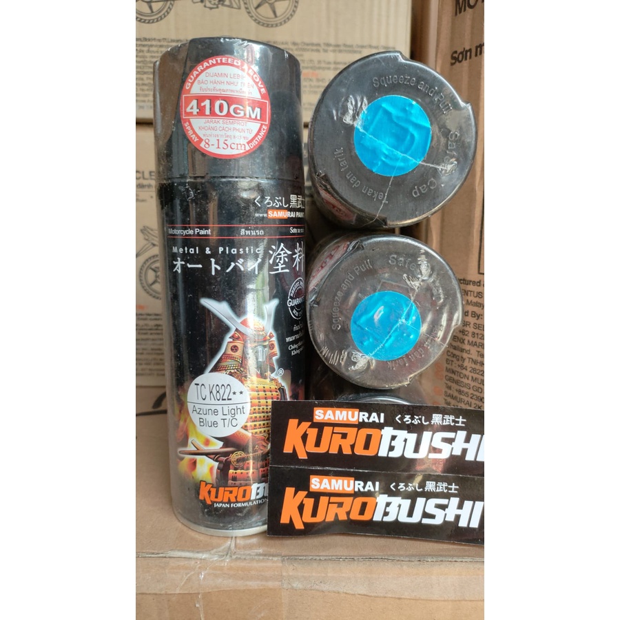 cat semprot samurai kurobushi pilok pilox samurai azune lightblue t/c tc k822** k822 400ml