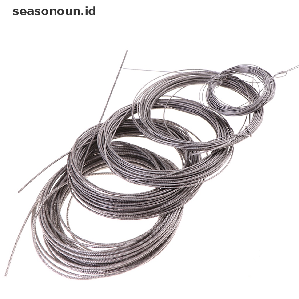 (seasonoun) Tali Pancing Bahan Stainless Steel 304 Ukuran 7x7 Panjang 10M