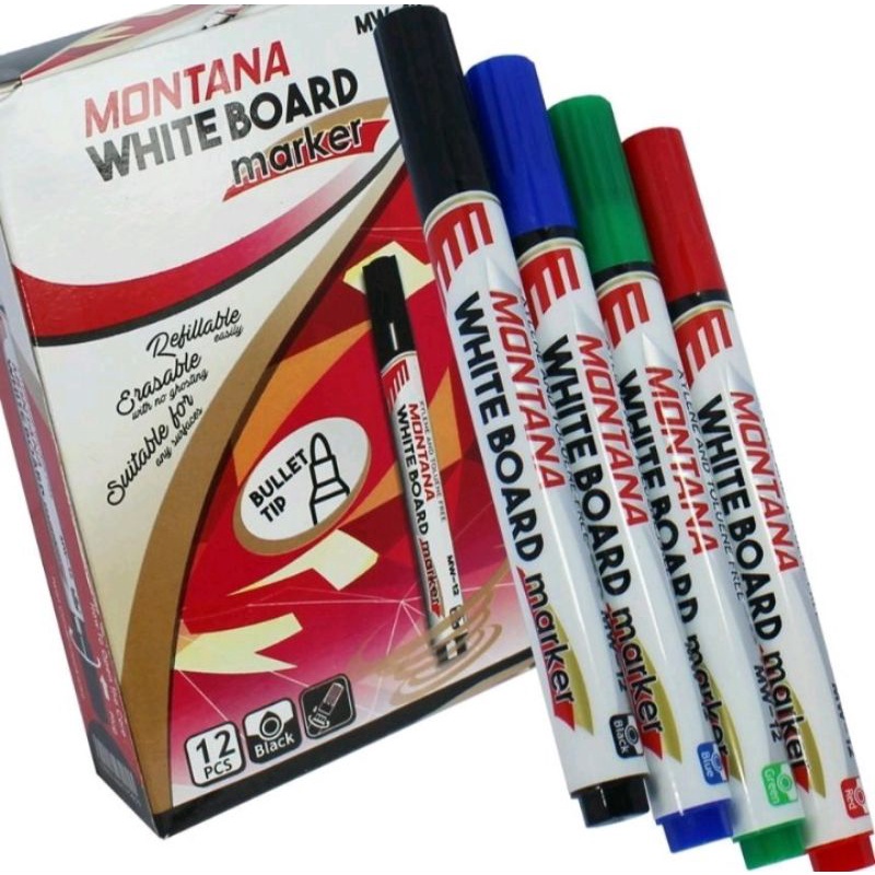 

(1pcs) MONTANA Spidol Whiteboard Bisa Di Hapus Tidak Permanen