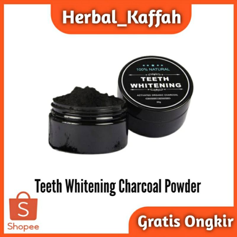 Teeth Whitening Charcoal Powder Pemutih dan Pembersih Gigi asli 100% Original