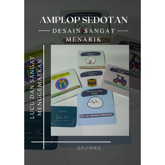

AMPLOP ANTI MAINSTREAM(1pak isi 10biji)AMPLOP SEDOTAN AMPLOP LEBARAN