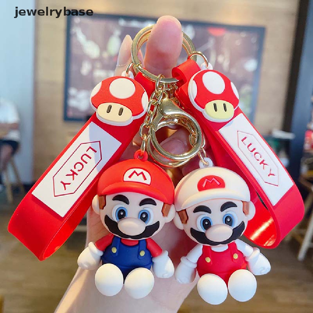 (jewelrybase) Boneka Karakter Kartun Super Mario bros Luigi Jamur Lucu