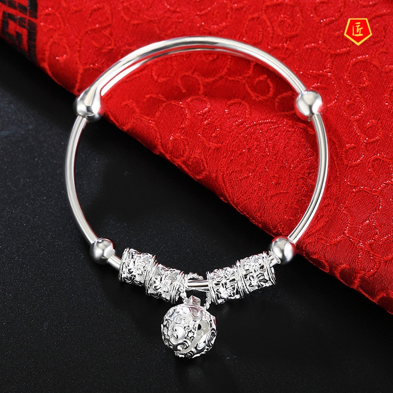 [Ready Stock]Fashion Elegant Baby Bell Silver Bracelet Bracelet