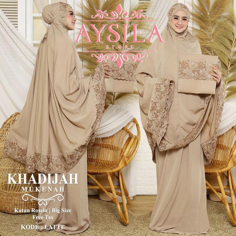 KHADIJAH MUKENA | MUKENA | MUKENA BORDIR | MUKENA CANTIK | MUKENAH | AYSILA | TIARA MUSLIMAH SYARI