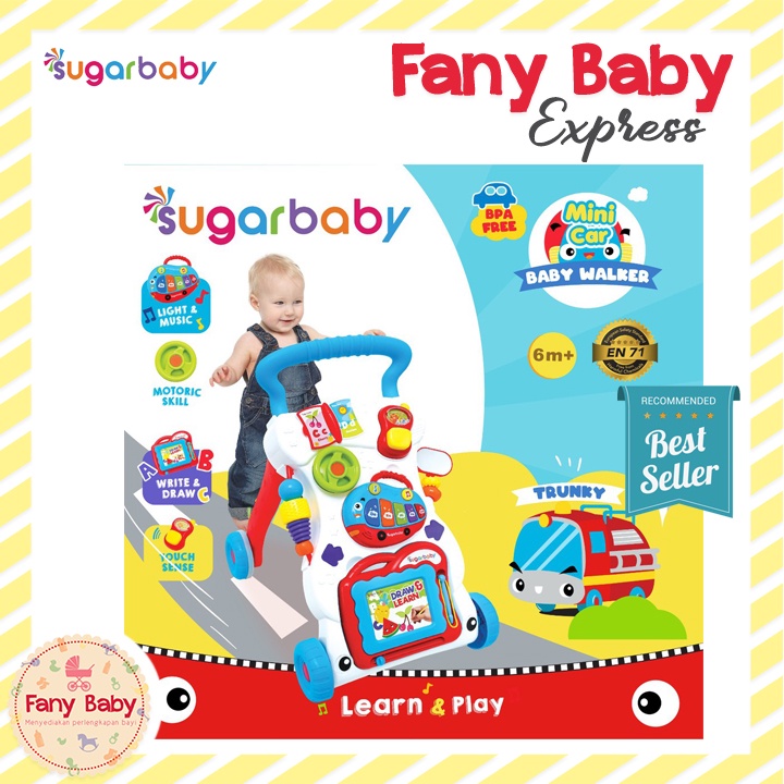 SUGAR BABY MINI CAR PUSH WALKER