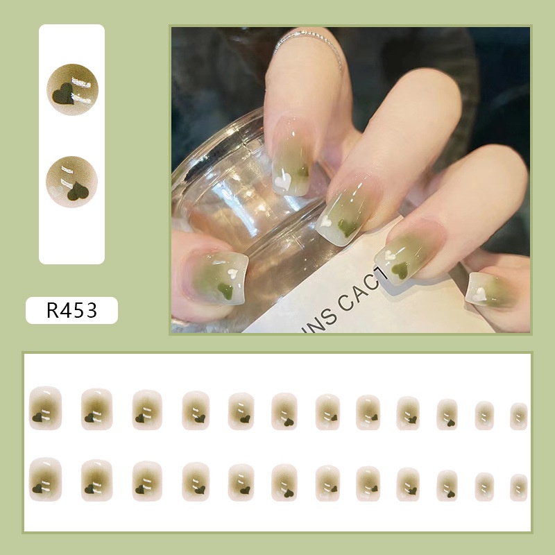 24pcs Kuku Palsu DIY Untuk Nail Art