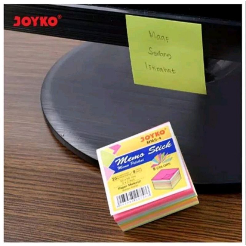 

Q181 - Memo Stick / Memo Pelekat joyko mms-4 / Memo Stik Joyko / Memo Stick Colourful / Memo Stick 9 Warna