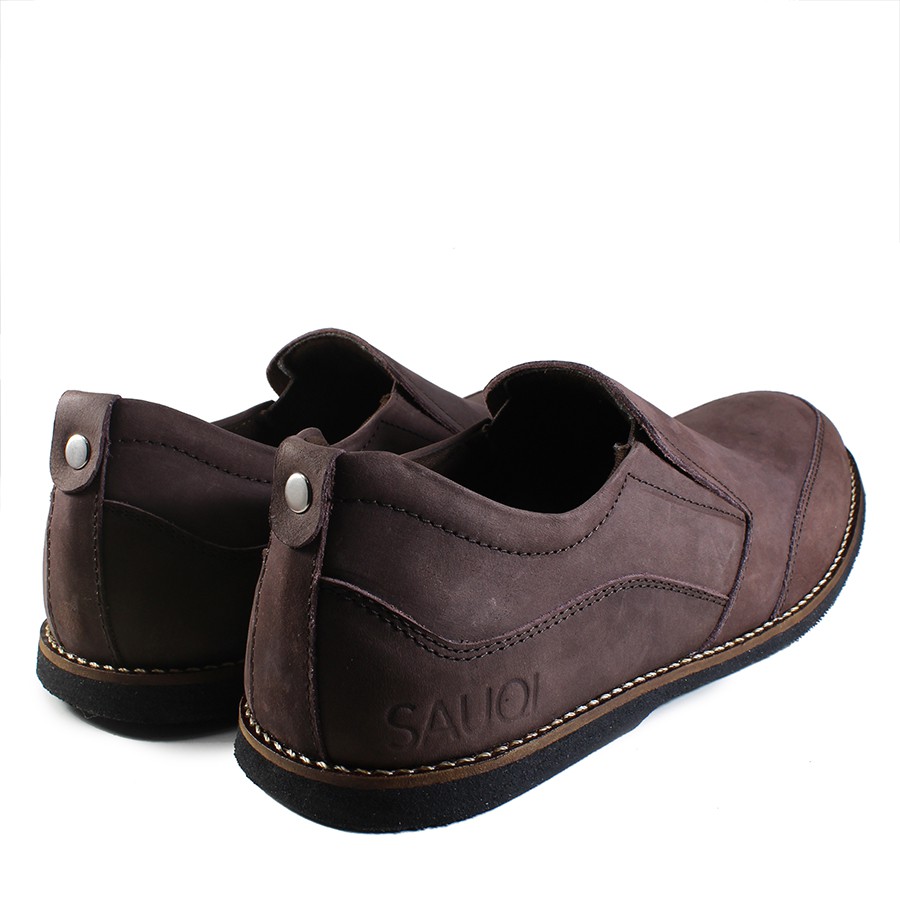 Kasual Kulit Asli Sepatu Pria Sauqi Jegers Slop Work Gantleman Genuine Leathers High Quality