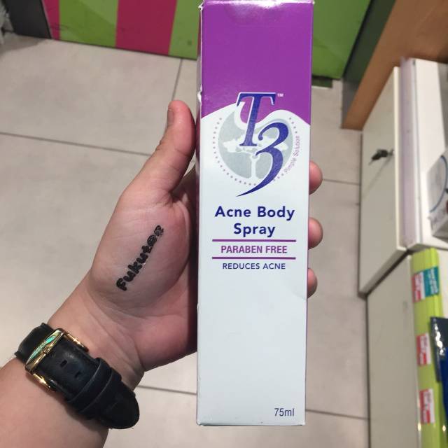T3 acne body spray