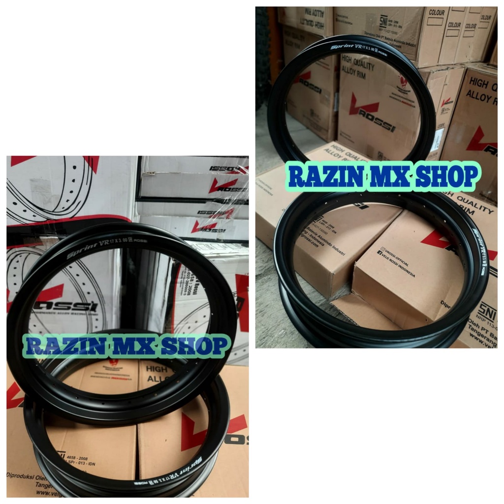 Velg Roda Velp Pelek Pelk Lingkar Pelah Sprint Vr Ukuran 300 350 Supermoto Crf  150L ring 17 Hole lu