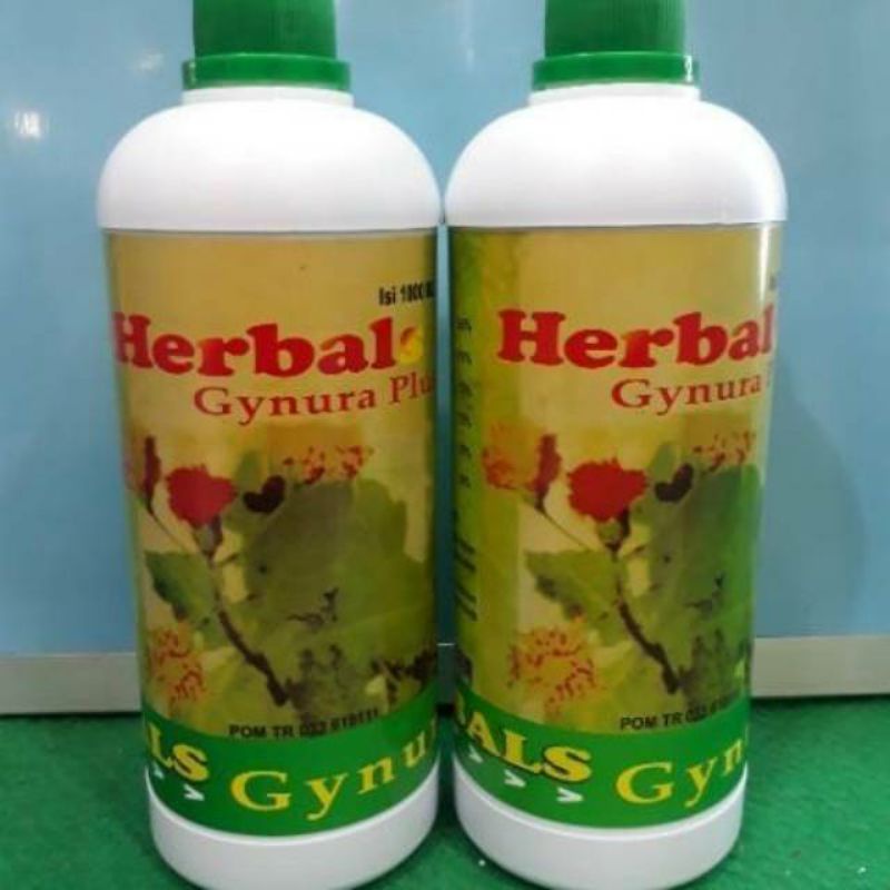 Gynura Original Herbal Gynura plus daun dewa 1000 ml ( 1 Liter ) Jamu Herbal Minuman Kesehatan