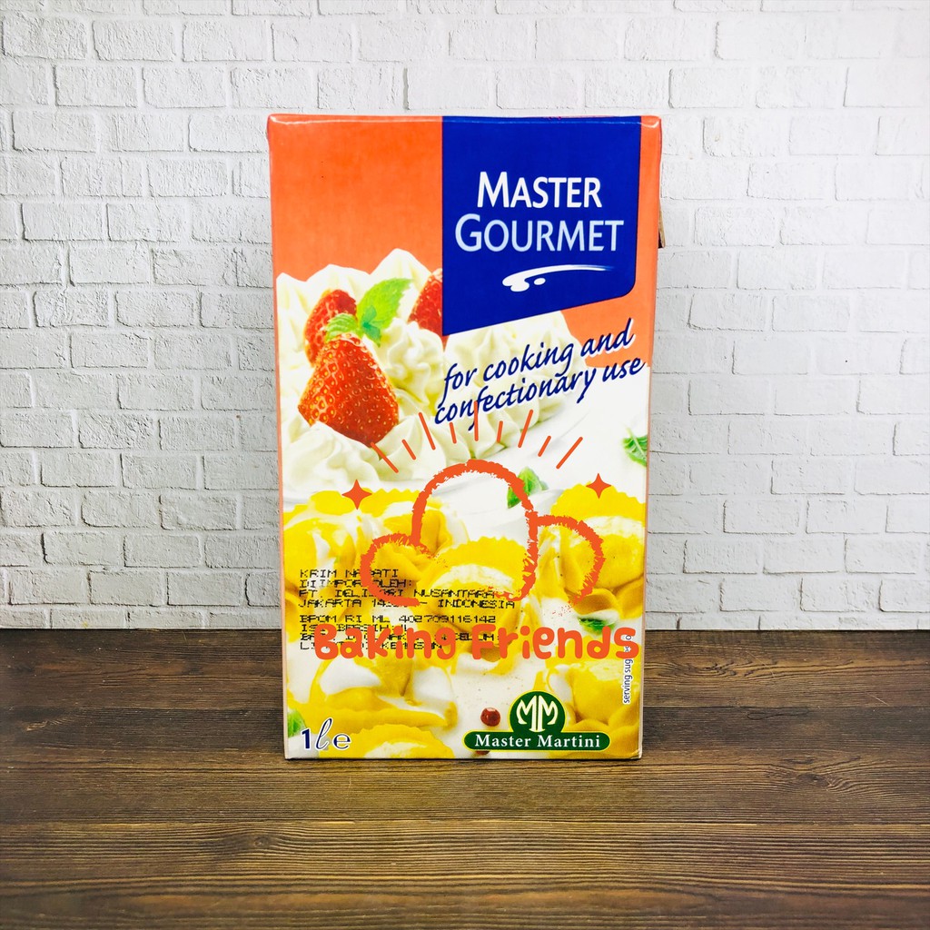 COOKING CREAM MASTER GOURMET 1LTR/KRIM MASAK MASTER GORMET UHT SERBAGUNA 1 LITER