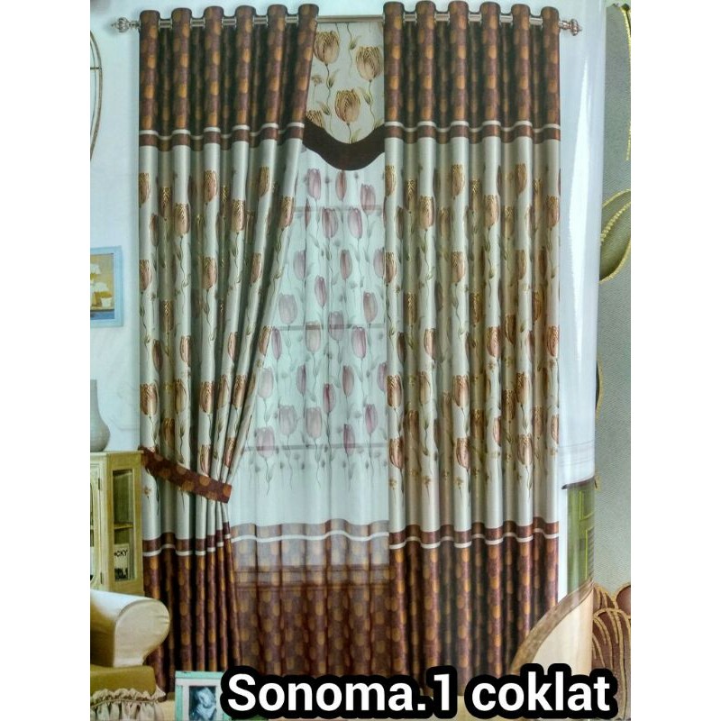 Kain Gorden Meteran Import Kainsaja Korden Gordyn Blackout Print Mas Tulip Sonoma 1 Bahan Tebal Shopee Indonesia