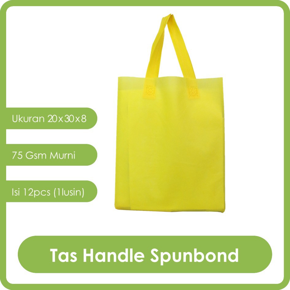 

GOODIE BAG SPUNBOND HANDLE 20x30 LUSINAN / Tas Belanja Murah / Kantong Belanja