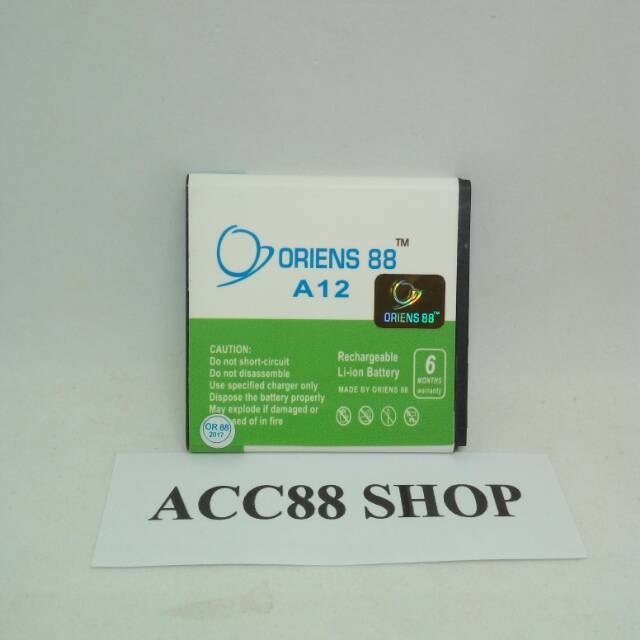 Baterai Batre Battery Double Power OR88/ Oriens88 Evercoss A12