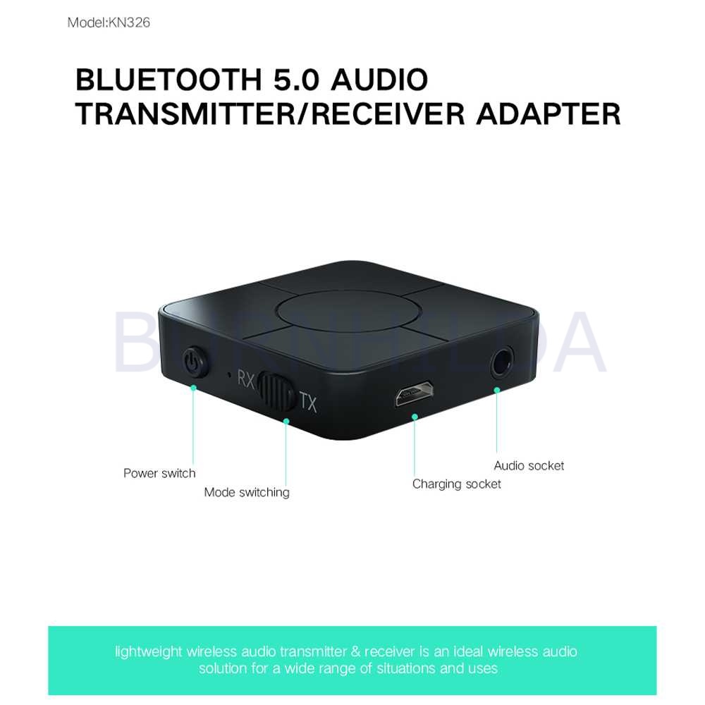 Audio Bluetooth 5.0 Transmitter Receiver 3.5mm mobil motor burnhilda