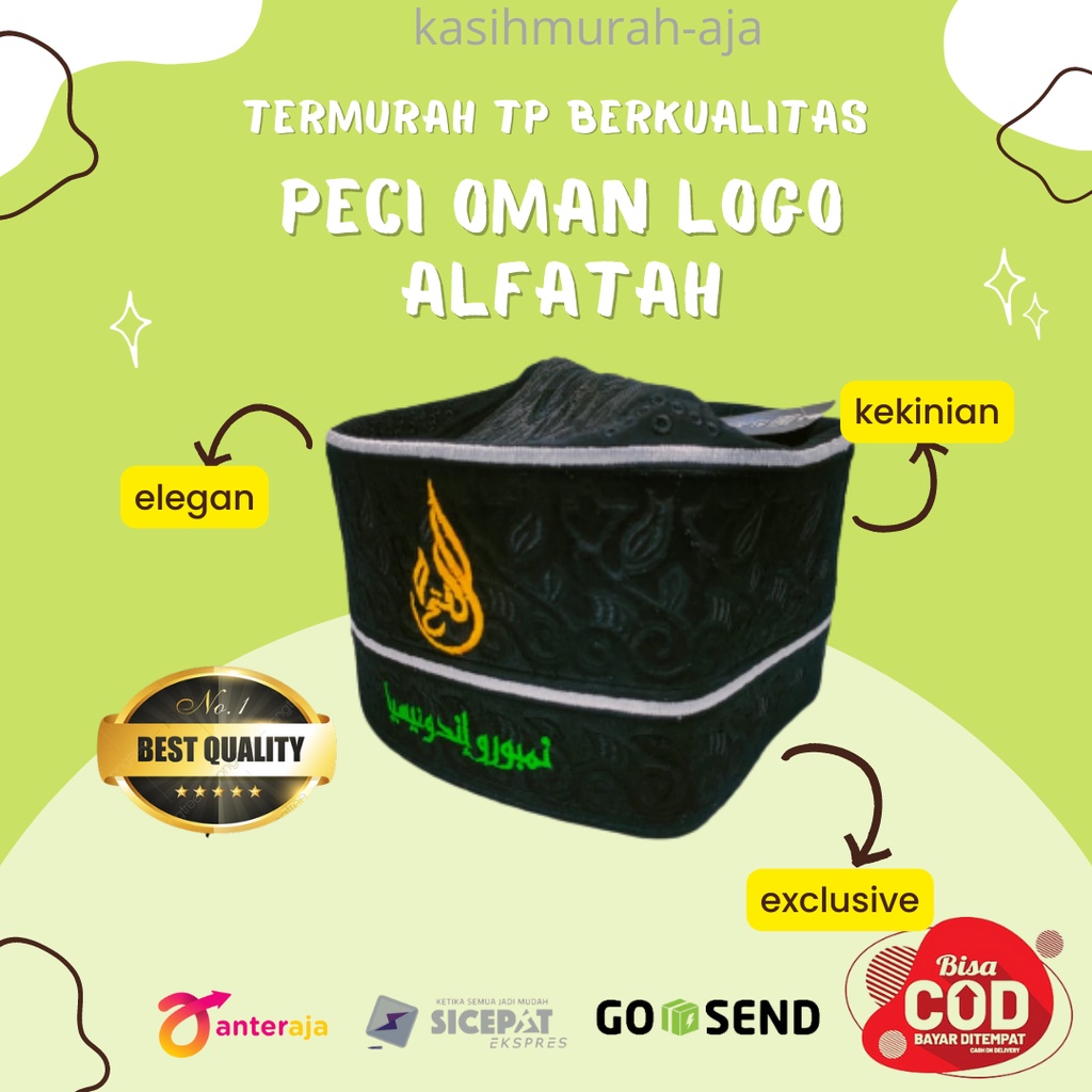 Terbaru Peci Bangladesh Logo Al-Fatah Temboro Indonesia Exclusive