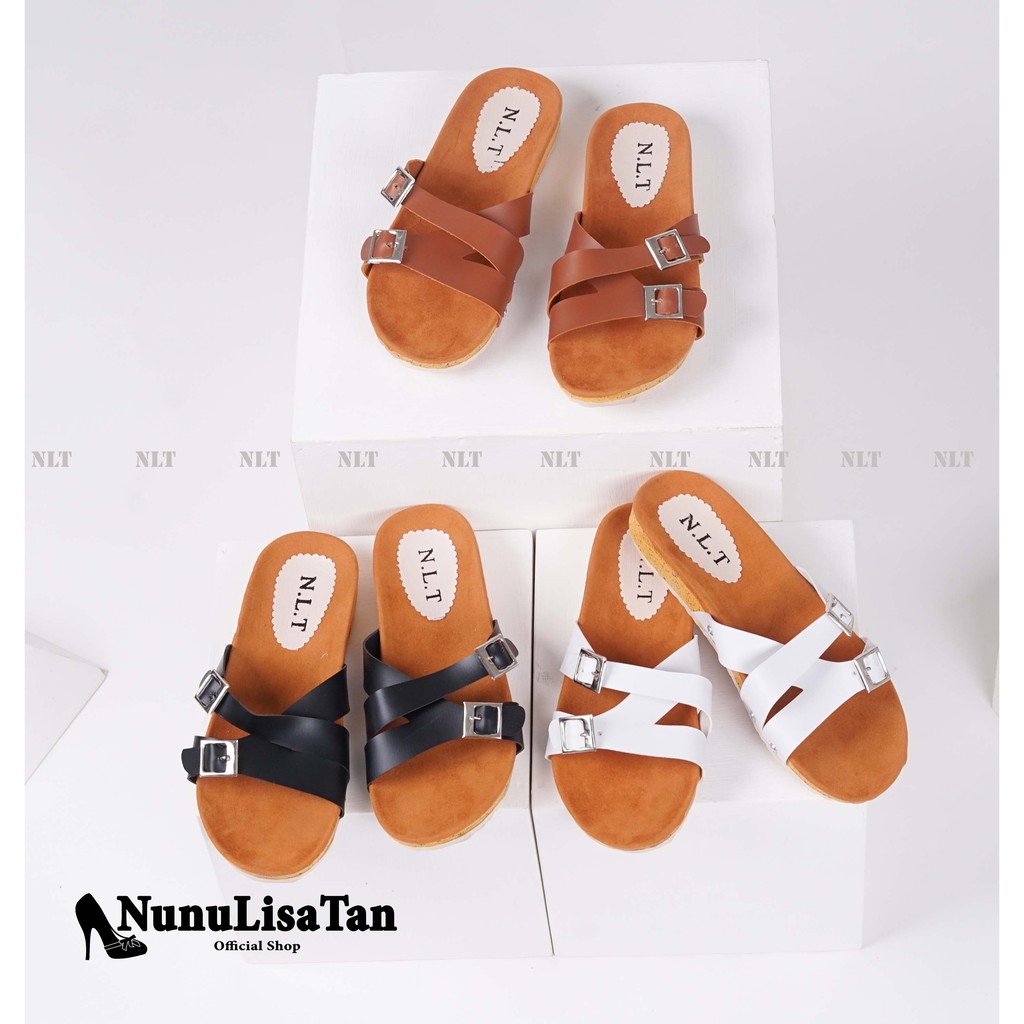 NunuLisaTan SONIA - Sendal Murah Sandal Premium Korea BIRKIN 3 WARNA