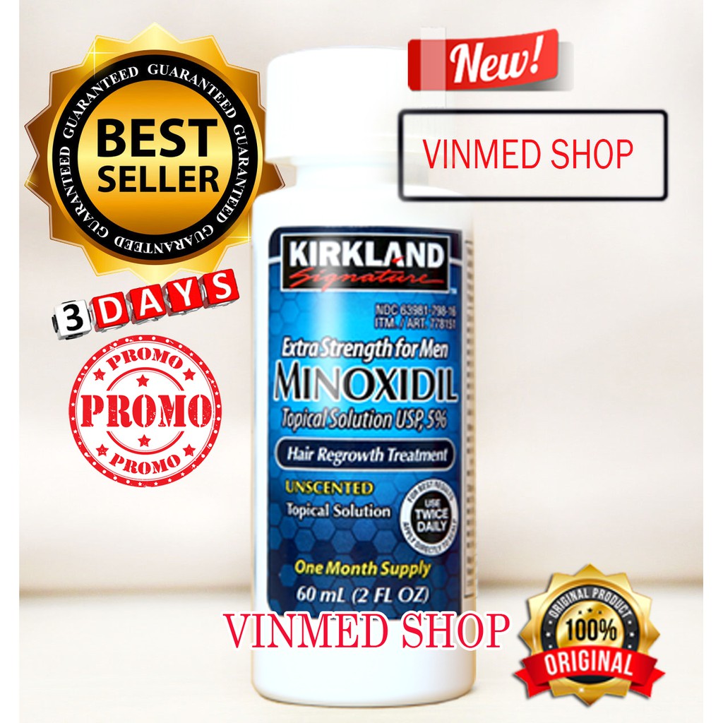 Kirkland Minoxidil + Biotin 10.000mcg isi 100 Paket HEMAT 3 Bulan