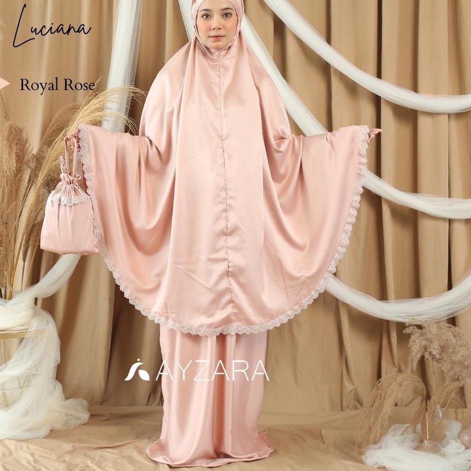 Mukena Dewasa Satin Velvet Renda Mewah Luciana ◦ AN.587234