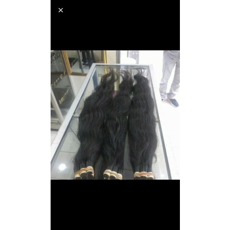 Rambut sambung asli 65cm isi 100helai