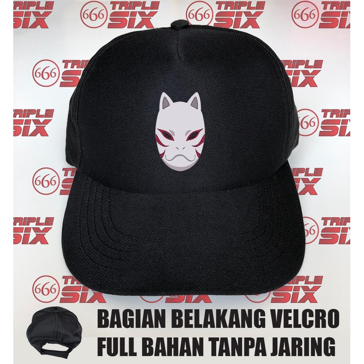 Topi Baseball Velcro Anime Naruto Anbu Mask