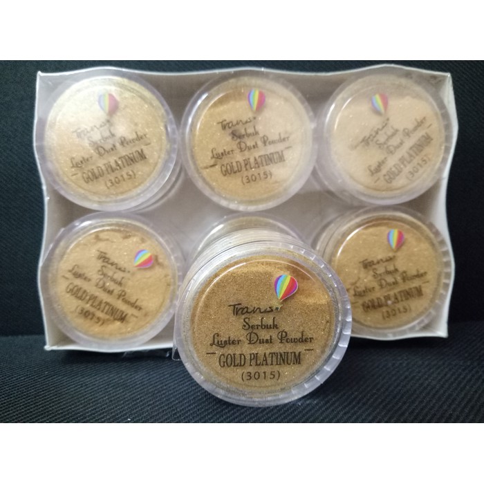 Trans Gold Platinum Luster Dust Powder / Edible Gold Powder