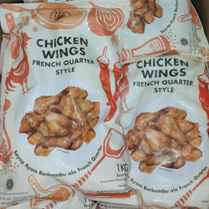 

windytriastuti13 Premium Chicken wings French Quarter Style 1 Kg | Sayap Ayam TERLARIS TERPERCAYA ORIGINAL