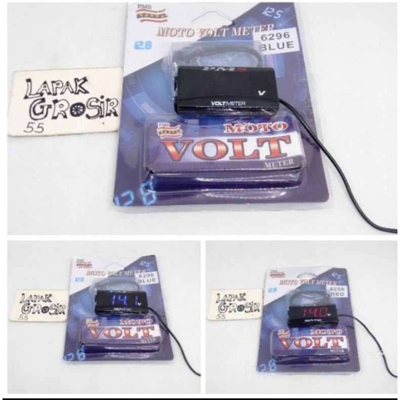 VOLT METER AKI RIZOMA VOLT METER PENGUKUR AKI RIZOMA WARNA MERAH