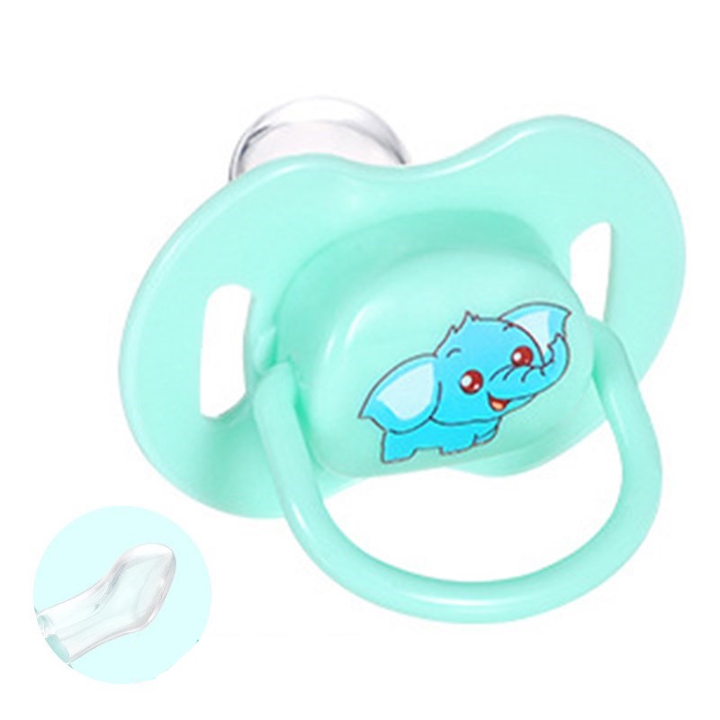 Empeng bayi/BAYI/Dot Bayi/Empeng Bayi Biasa/EMPENG DOT-Kepala datar hijau