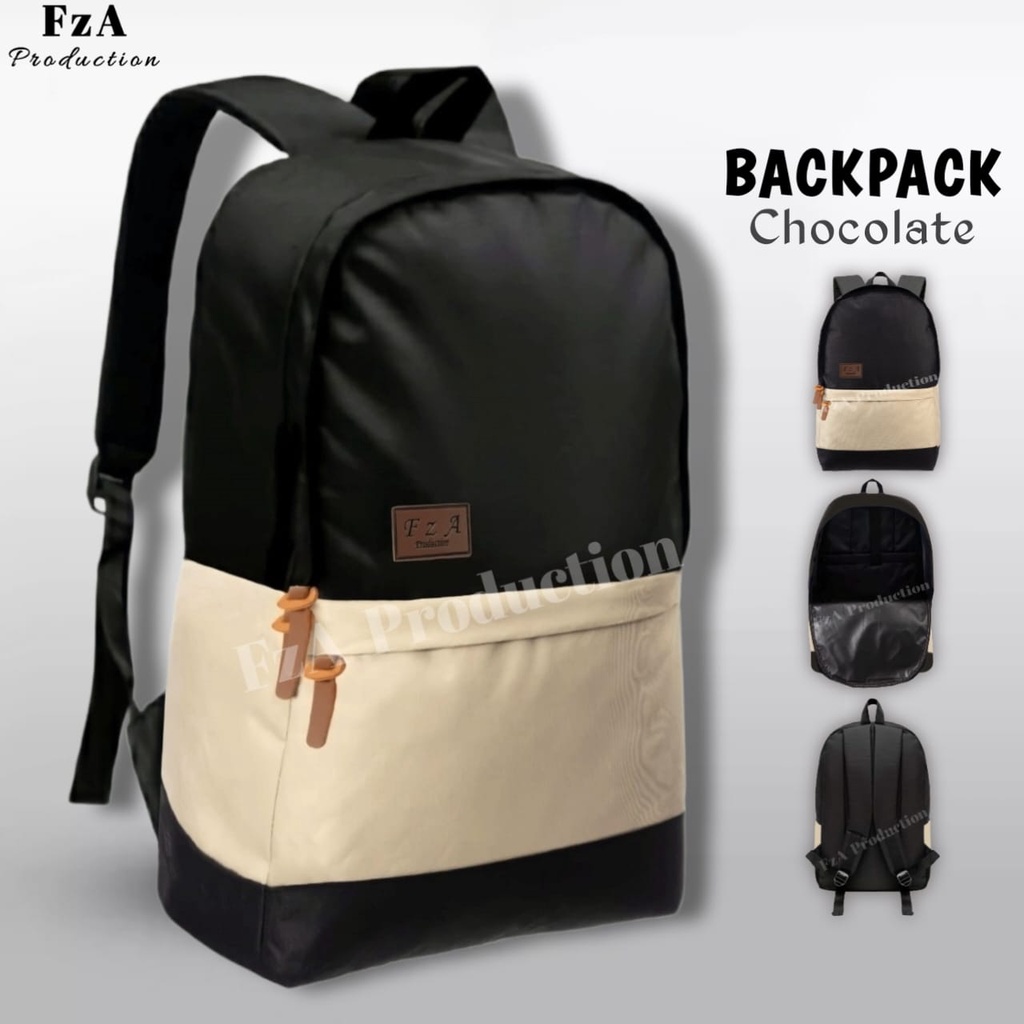 FzA Official - Tas Ransel Punggung Distro Casual Pria Wanita / Tas Ransel Laptop Backpack Original - CCQS