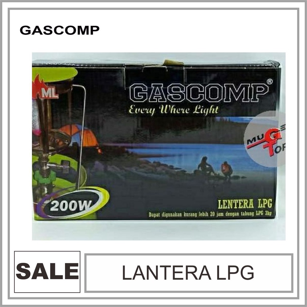 Lampu Gas / Petromak Gas / Lentera Gas / Gaslamp "GASCOMP" newarrival