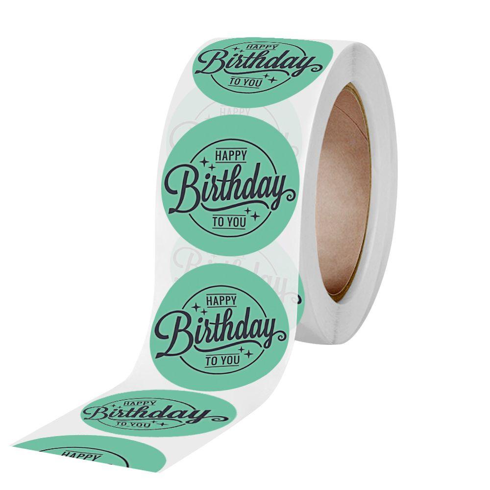 Populer 500 Pcs/Roll Thank You Stiker Scrapbooking Amplop Segel Alat Tulis Stiker Perlengkapan Pesta Kertas Sealing Label