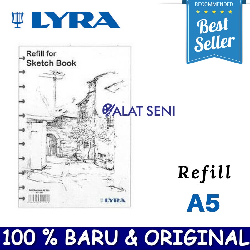 

Lyra Sketch Book Refill A5 - A4 - A3 (isi 30) / Isi Ulang Binder / Refill Lyra Sketchbook