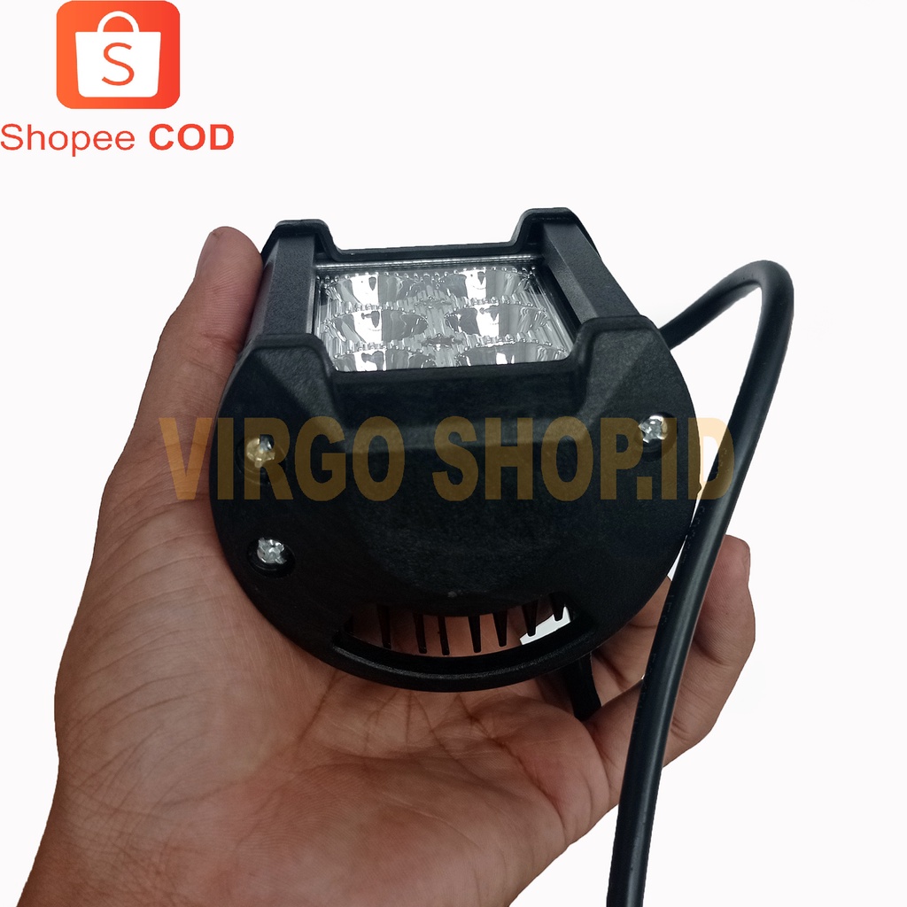 Lampu Cree 6 LED Tipe:D018B 18Watt 1260 LUMENS - Super Terang / Lampu Motor Led Super Terang / Lampu Led / Lampu / Led / Lampu Tembak Motor Super Terang / Lampu Depan Motor Led Super Terang