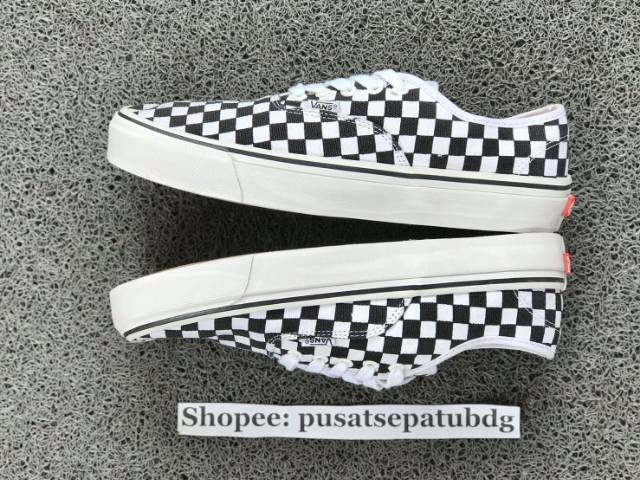 Vans Authentic Checkerboard Catur Black White 39-43 Waffle Dt