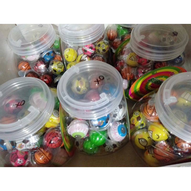 

50 pcs isi perrmen Buble gum viral perbotol / toples