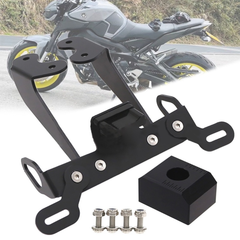 Zzz Bracket Frame Plat Nomor Bahan Aluminum Sudut Adjustable Untuk Motor