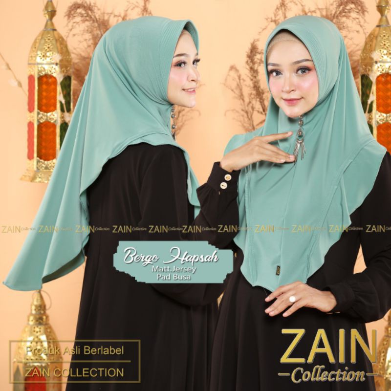 jilbab instan hapsah ORI ZAIN-mint