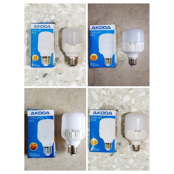 Lampu akoda led 5 10 15 20 watt long life bulb