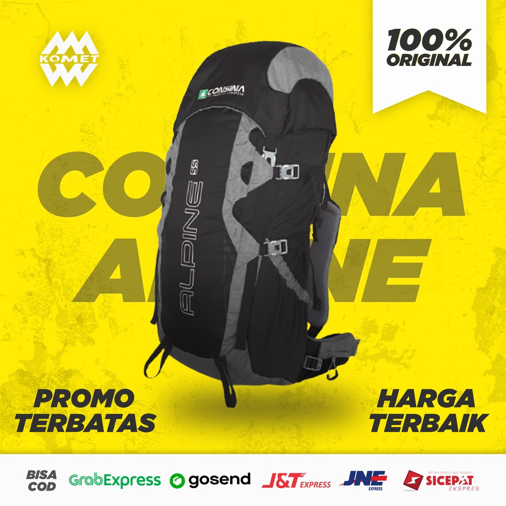 carrier consina alpine 55 liter  tas gunung consina alpine kapasitas 55 liter 