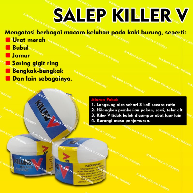 KILER-V + SALEP KILER-V + KLIRE V +SALEP KAKI OBAT KAKI KILER V + OBAT KILER V + OBAT KAKI BURUNG + 