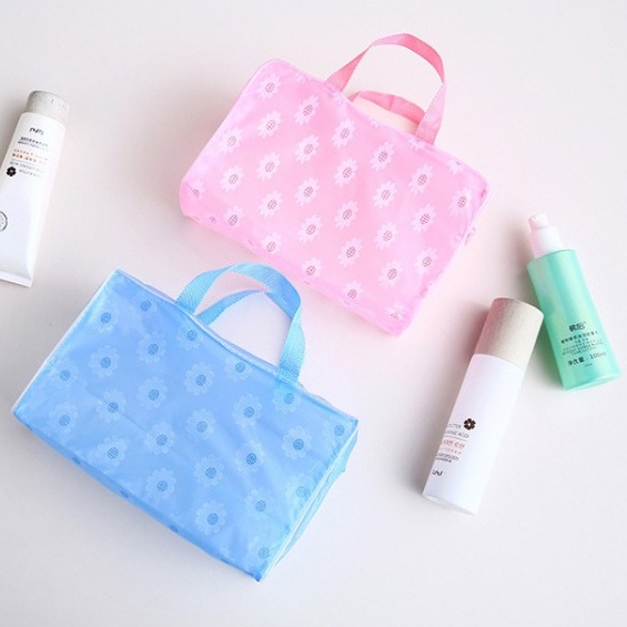 Tas Kosmetik Transparan Murah Waterproof Tas Make Up Cosmetic Bag Storage Transparan Anti Air Cosmetic Pouch Waterproof